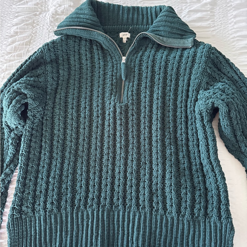 Aerie Knit Half-Zip Sweater